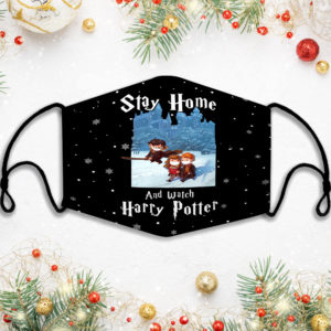 Stay Home And Watch Harry Potter Christmas Face Mask