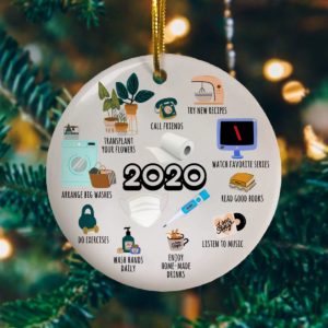 The One Where We Were Quarantined 2020 a Year to Remember Christmas Decorative Ornament