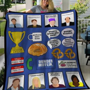 The Office Tv Series Quotes Fleece Blanket, Sherpa Blanket