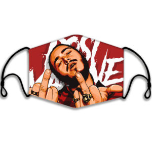 Post Malone Middle Finger Face Mask