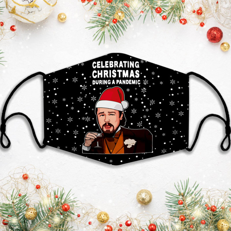 Leonardo Dicaprio Celebrating Christmas Ugly Face Mask