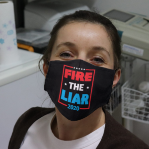 Fire The Liar 2020 Anti Trump Face Mask