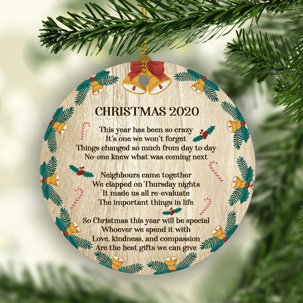 2020 Christmas Lockdown Quarantined Christmas Decorative Ornament