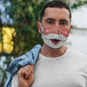 Santa Claus Vintage Santa Mouth And Beard Face Mask