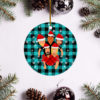 Guns N_ Roses Merry Christmas Circle Ornament