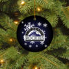 Detroit Tigers Merry Christmas Circle Ornament