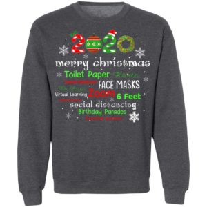 Womens Christmas 2020 in Quarantine with Face Mask Stay 6 Feet T-Shirt