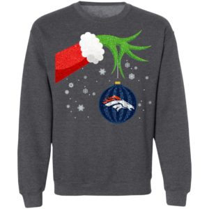 The Grinch Christmas Ornament Denver Broncos Shirt