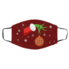 The Grinch Christmas Ornament Cleveland Browns Face Mask