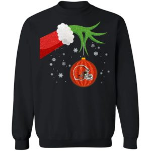 The Grinch Christmas Ornament Cleveland Browns Shirt
