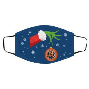 The Grinch Christmas Ornament Cincinnati Bengals Face Mask