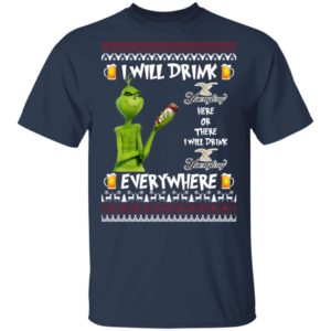 Grinch I Will Drink Yuengling Lager Here And There Everywhere Sweatshirt