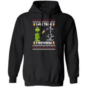 Grinch I Will Drink Yuengling Lager Here And There Everywhere Sweatshirt