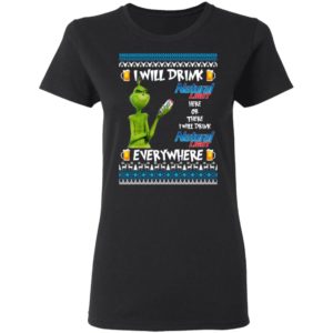 Grinch I Will Drink Natural Light Here And There Everywhere Sweatshirt