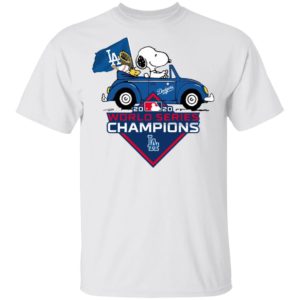 Snoopy And Woodstock Los Angeles Dodgers 2020 World Series Champions Shirt