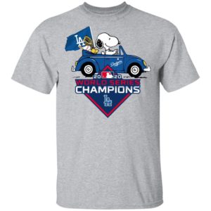 Snoopy And Woodstock Los Angeles Dodgers 2020 World Series Champions Shirt