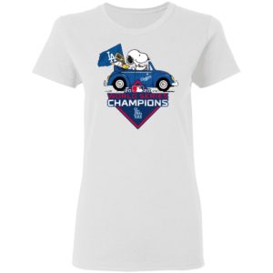 Snoopy And Woodstock Los Angeles Dodgers 2020 World Series Champions Shirt