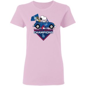 Snoopy And Woodstock Los Angeles Dodgers 2020 World Series Champions Shirt