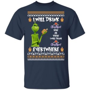 Grinch I Will Drink Crown Royal Here And There Everywhere Sweatshirt