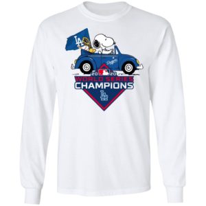 Snoopy And Woodstock Los Angeles Dodgers 2020 World Series Champions Shirt