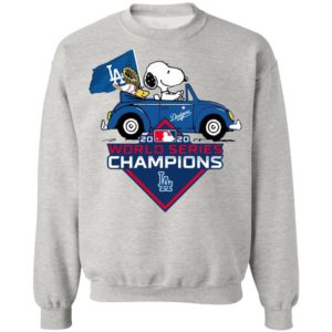 Snoopy And Woodstock Los Angeles Dodgers 2020 World Series Champions Shirt