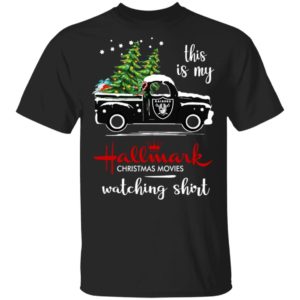 Oakland Raiders This Is My Hallmark Christmas Movies Watching Shirt