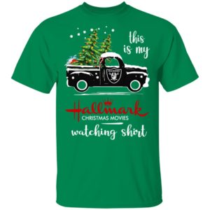 Oakland Raiders This Is My Hallmark Christmas Movies Watching Shirt