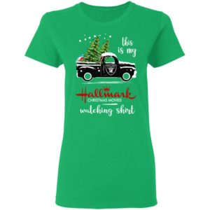 Oakland Raiders This Is My Hallmark Christmas Movies Watching Shirt