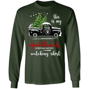 Oakland Raiders This Is My Hallmark Christmas Movies Watching Shirt
