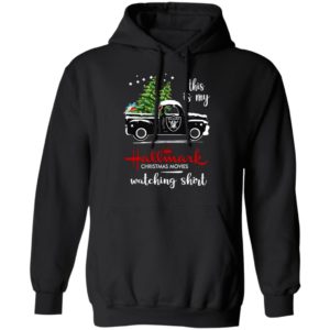 Oakland Raiders This Is My Hallmark Christmas Movies Watching Shirt