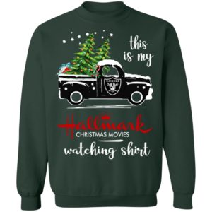 Oakland Raiders This Is My Hallmark Christmas Movies Watching Shirt