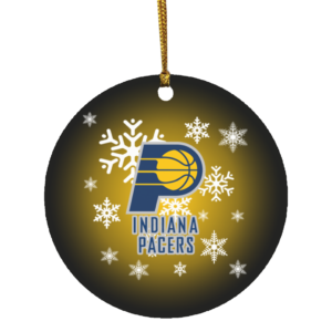 Indiana Pacers Merry Christmas Circle Ornament