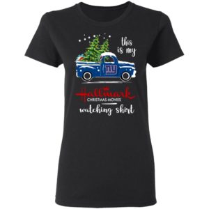 New York Giants This Is My Hallmark Christmas Movies Watching Shirt