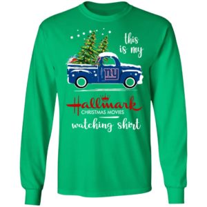 New York Giants This Is My Hallmark Christmas Movies Watching Shirt
