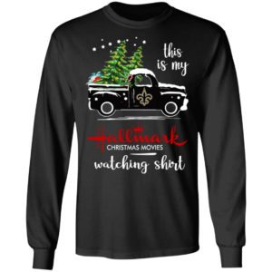 New Orleans Saints This Is My Hallmark Christmas Movies Watching Shirt