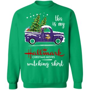 Minnesota Vikings This Is My Hallmark Christmas Movies Watching Shirt