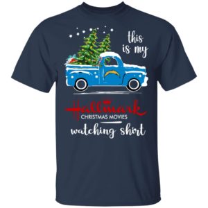 Los Angeles Chargers This Is My Hallmark Christmas Movies Watching Shirt