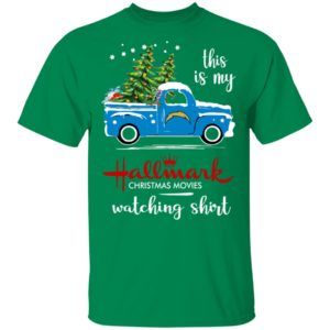 Los Angeles Chargers This Is My Hallmark Christmas Movies Watching Shirt