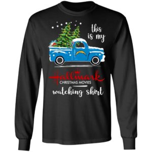 Los Angeles Chargers This Is My Hallmark Christmas Movies Watching Shirt