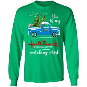 Los Angeles Chargers This Is My Hallmark Christmas Movies Watching Shirt