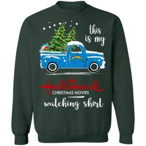 Los Angeles Chargers This Is My Hallmark Christmas Movies Watching Shirt