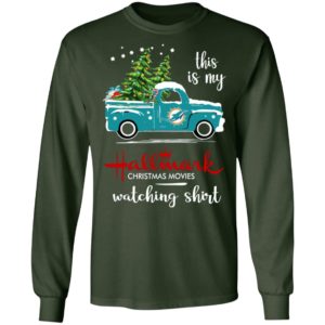 Miami Dolphins This Is My Hallmark Christmas Movies Watching Shirt