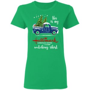 Indianapolis Colts This Is My Hallmark Christmas Movies Watching Shirt