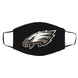 Philadelphia Eagles leopard layer face mask