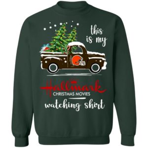 Cleveland Browns This Is My Hallmark Christmas Movies Watching Shirt