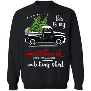 Carolina Panthers This Is My Hallmark Christmas Movies Watching Shirt