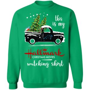 Carolina Panthers This Is My Hallmark Christmas Movies Watching Shirt