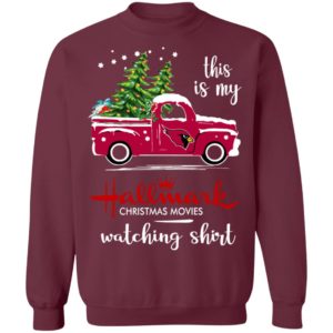 Arizona Cardinals This Is My Hallmark Christmas Movies Watching Shirt