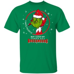 I Hate People But I Love My Tampa Bay Buccaneers Grinch Shirt
