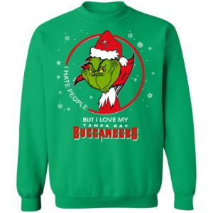 I Hate People But I Love My Tampa Bay Buccaneers Grinch Shirt